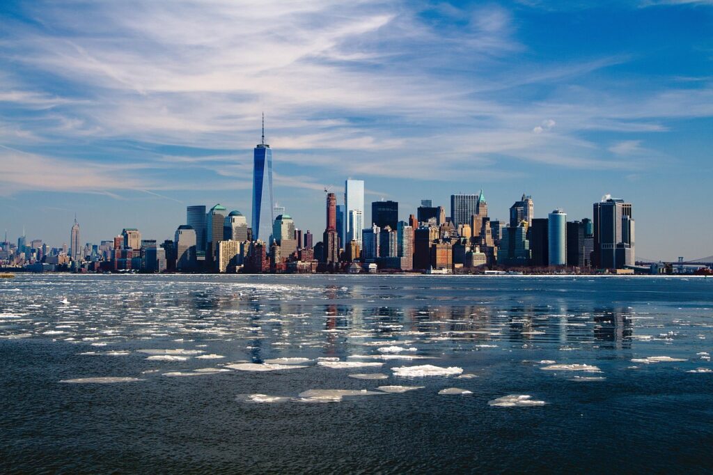 View of Manhattan from the water